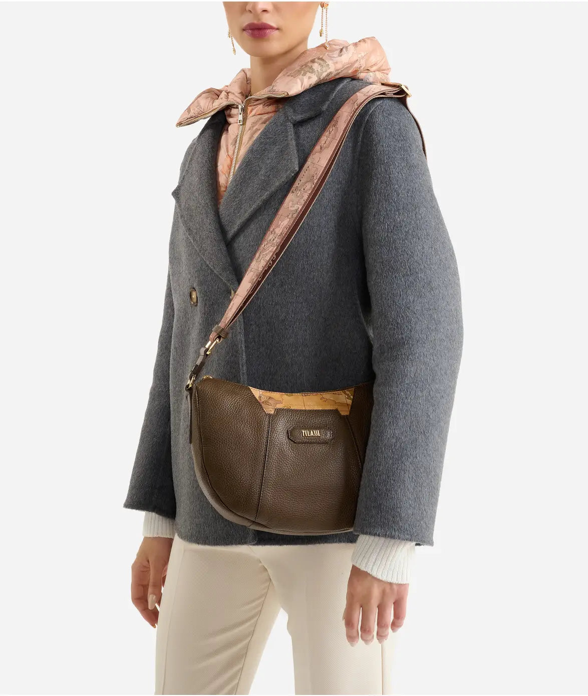 Sierra Leather tracolla a mezzaluna Sequoia Alviero Martini