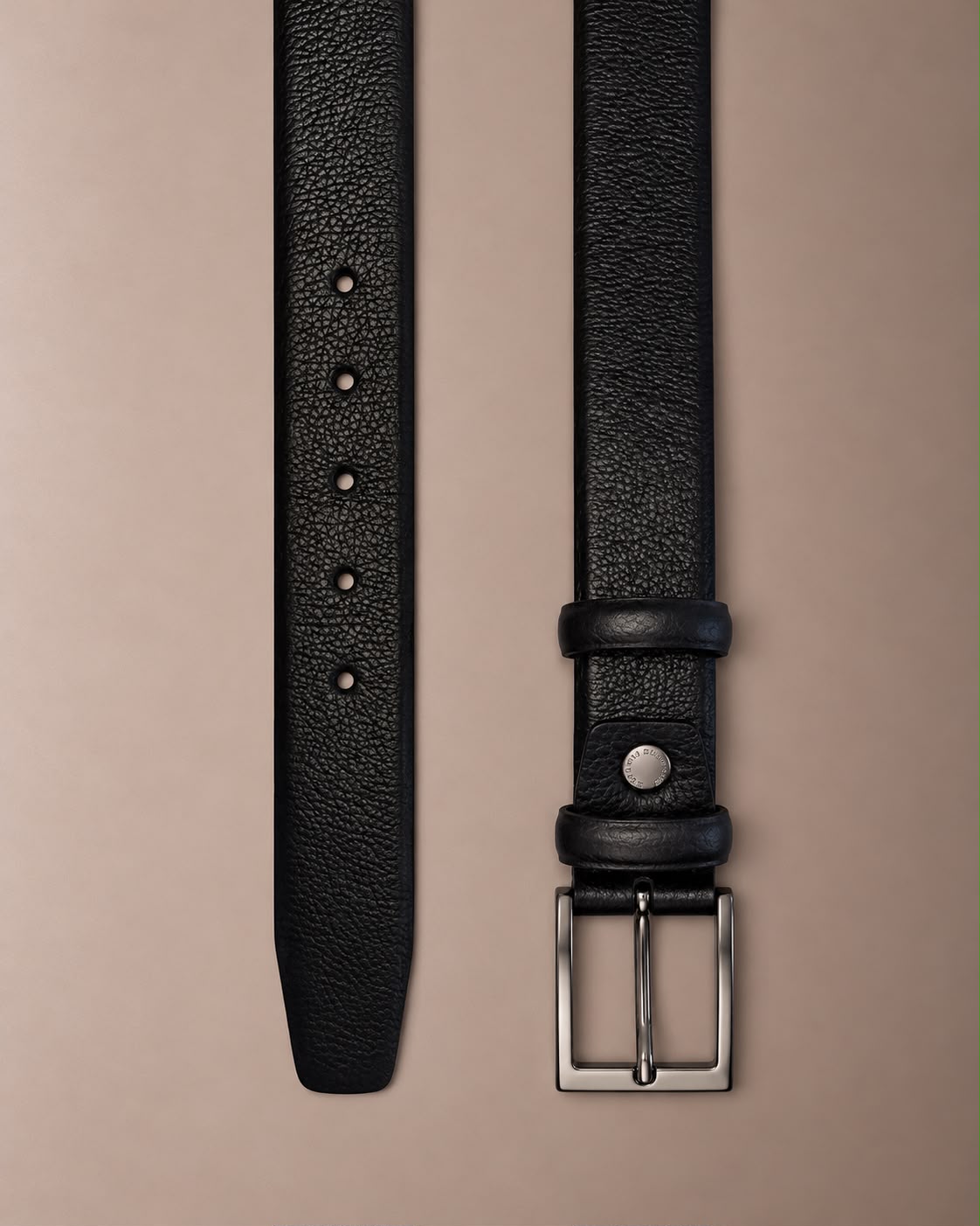 Cintura Uomo in Vera Pelle 100% Made in Italy – Il Kuoio 055Nero