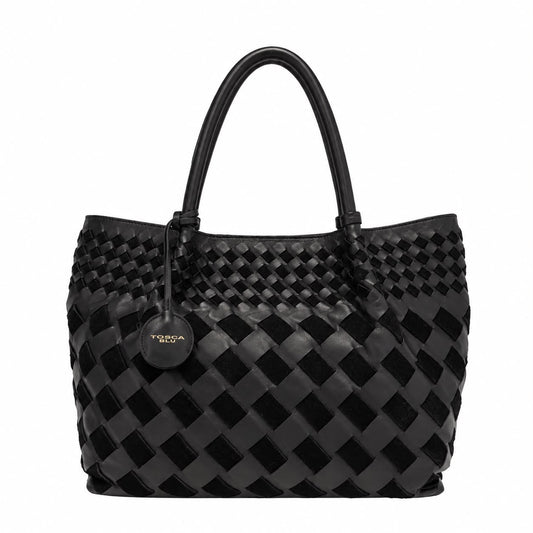 Tosca Blu shopping bag Milano in pelle colore Nero