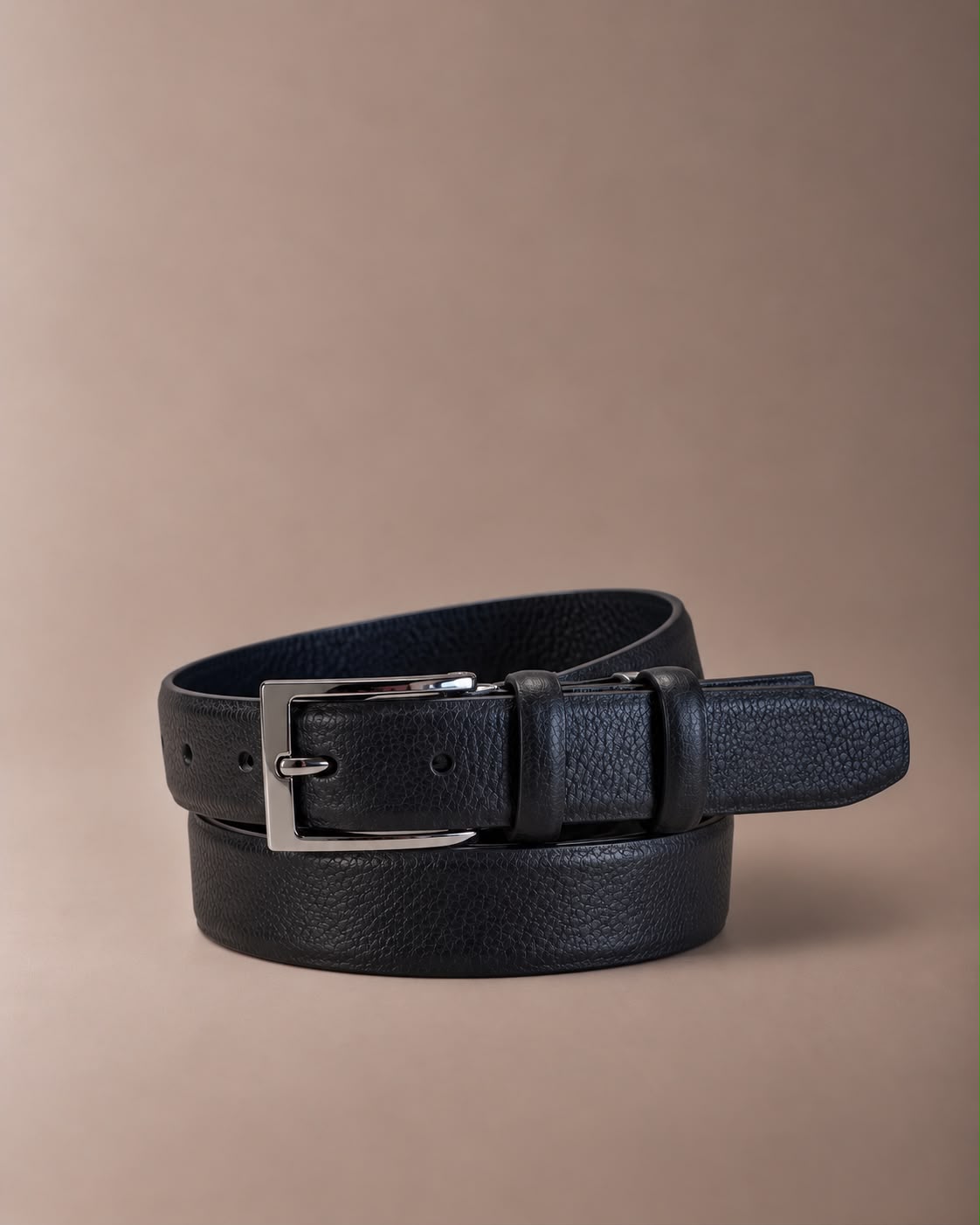 Cintura Uomo in Vera Pelle 100% Made in Italy – Il Kuoio 055Nero