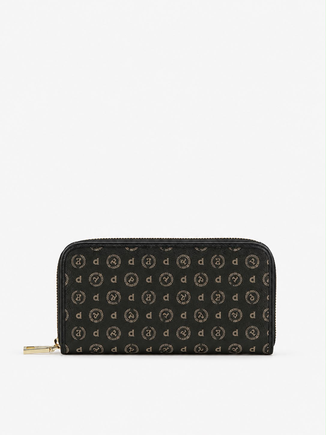 Linea Heritage Portafoglio Zip Around Heritage Logo Classic Nero/Nero