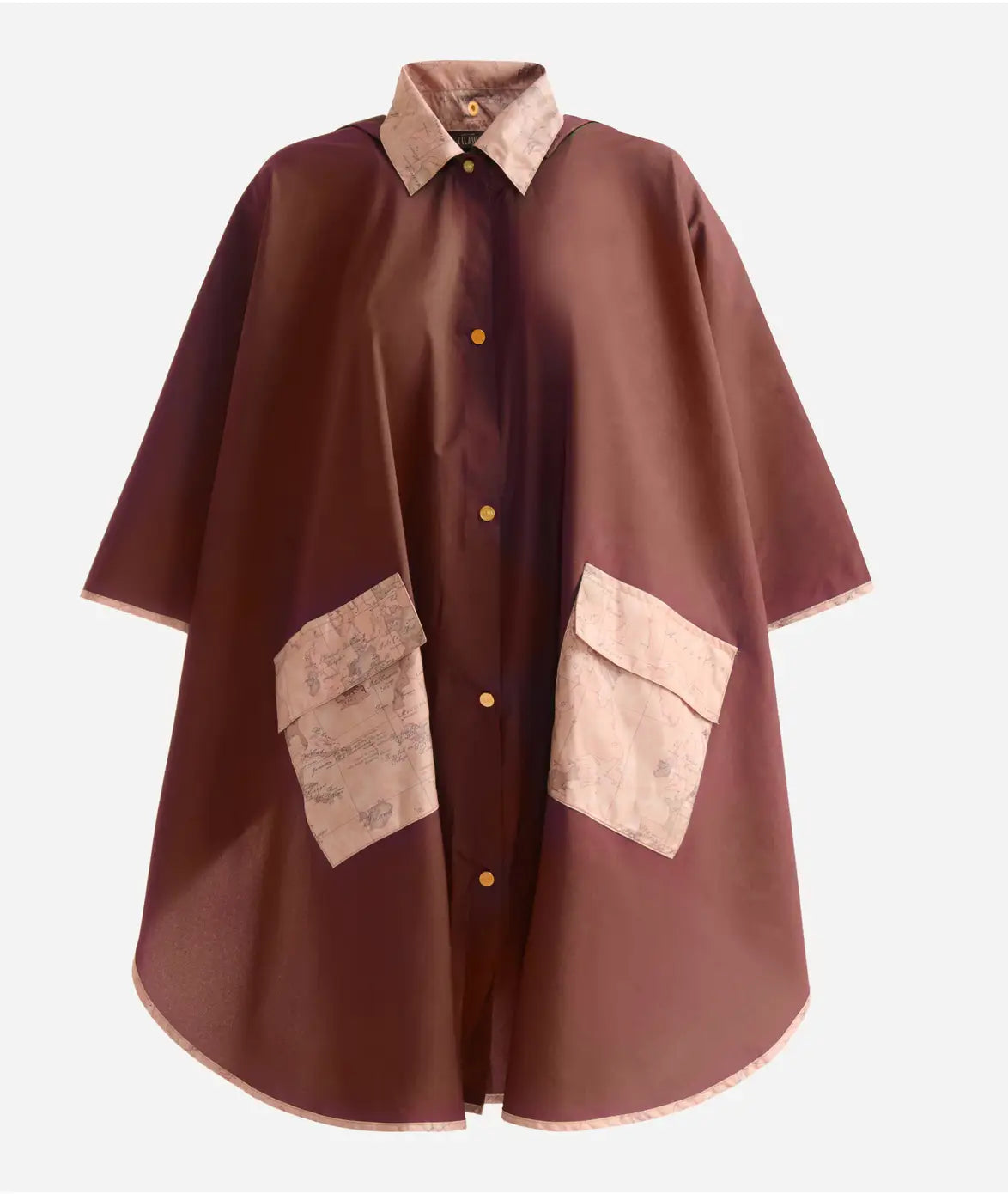 Poncho impermeabile lungo Marrone Alviero Martini