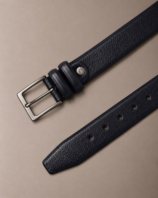 Cintura Uomo in Vera Pelle 100% Made in Italy – Il Kuoio 055Blu