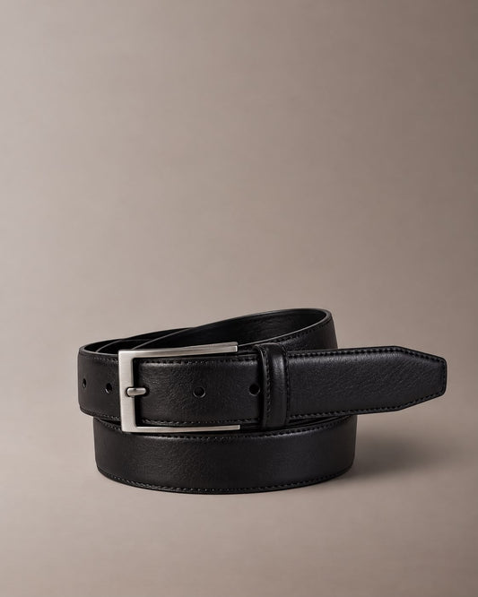 Cintura Uomo in Vera Pelle 100% Made in Italy – Il Kuoio 2667Nero