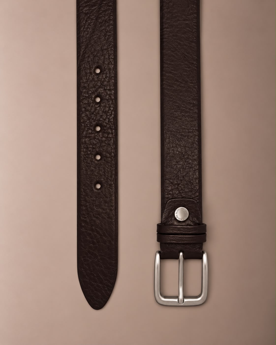 Cintura Uomo in Vera Pelle 100% Made in Italy – Il Kuoio 022T.Moro