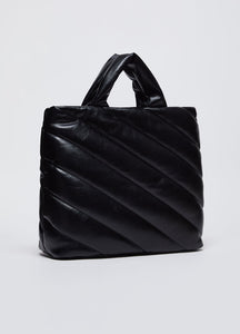 Shopping bag glossy matelassé