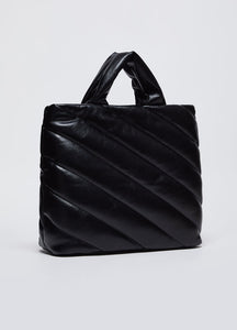 Shopping bag glossy matelassé