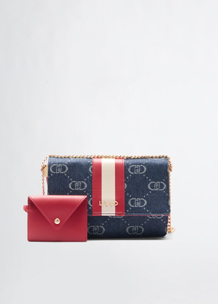 Borsa a tracolla piccola jacquard