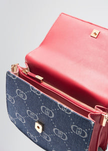 Borsa a tracolla piccola jacquard