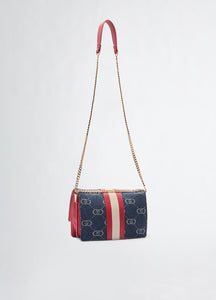 Borsa a tracolla piccola jacquard