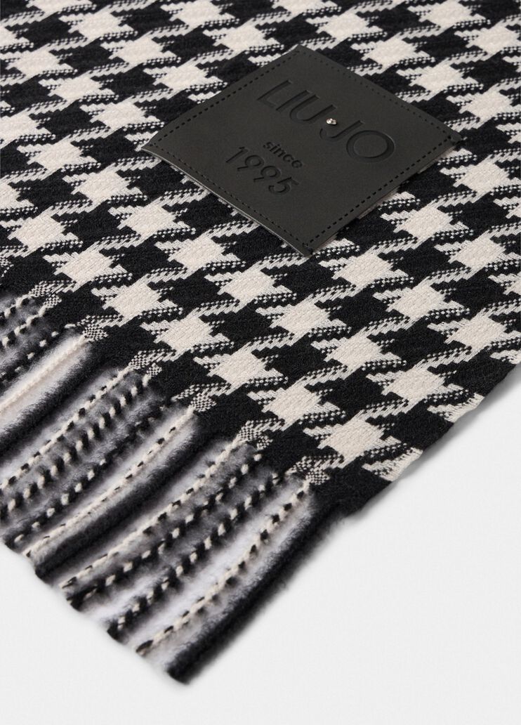 Stola jacquard in vichy