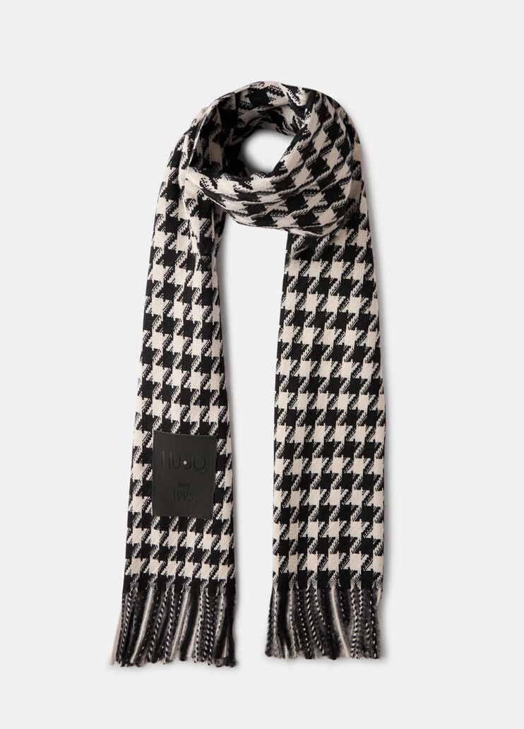 Stola jacquard in vichy