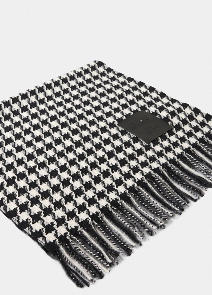 Stola jacquard in vichy