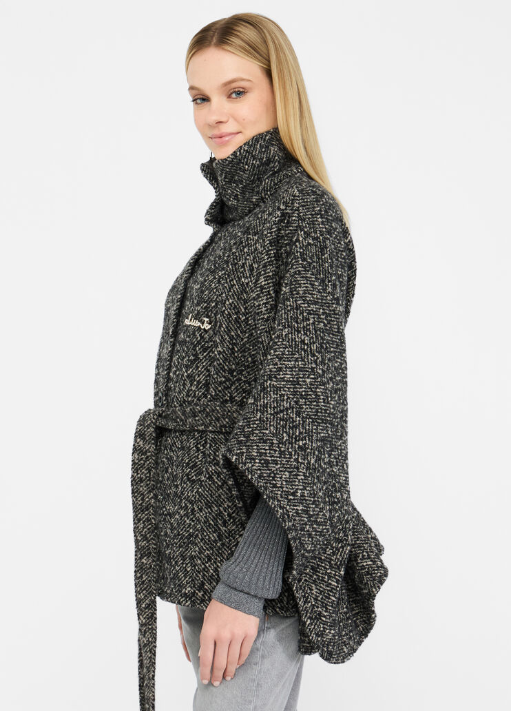 Poncho con cintura