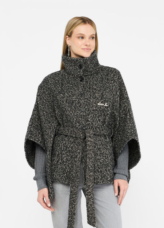 Poncho con cintura