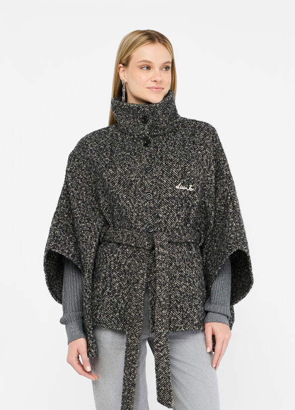 Poncho con cintura