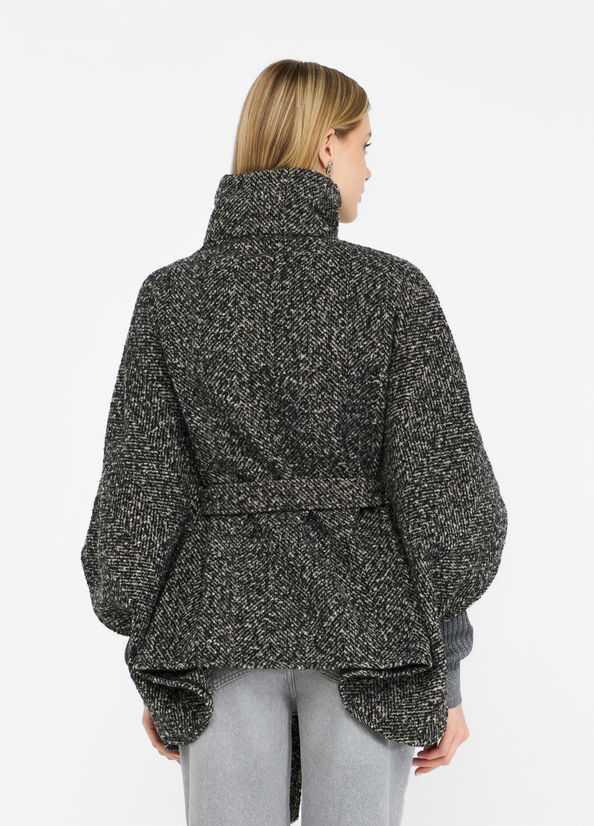 Poncho con cintura