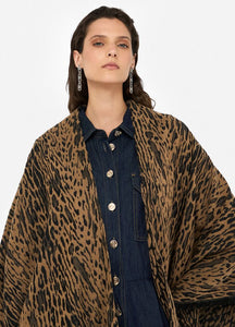 Poncho animalier