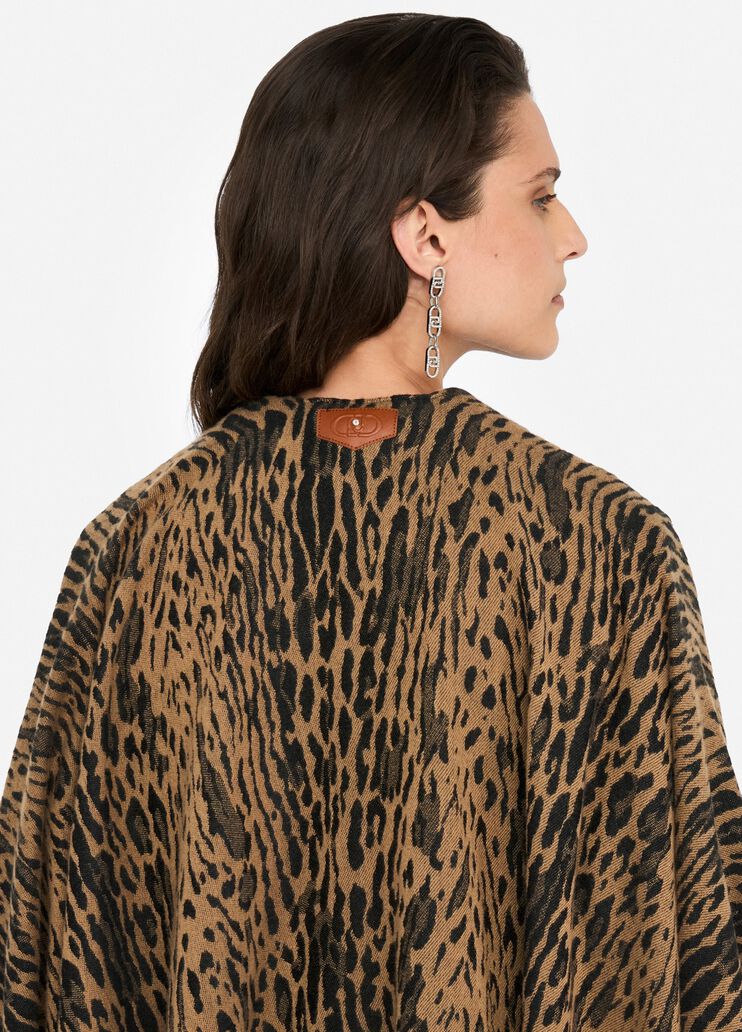 Poncho animalier