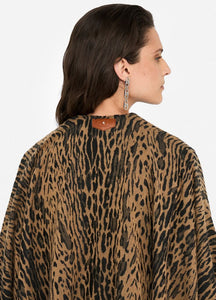 Poncho animalier