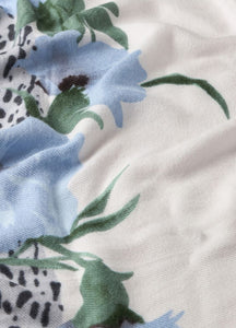 Stola animalier floreale