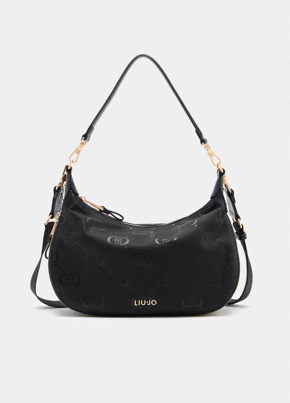 Borsa hobo media in nylon