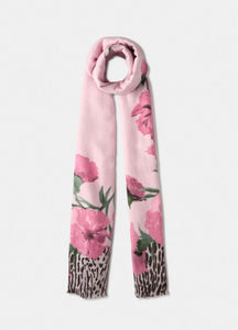 Stola animalier floreale