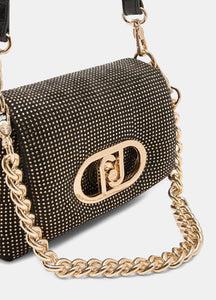 Borsa LaPuffy piccola con strass