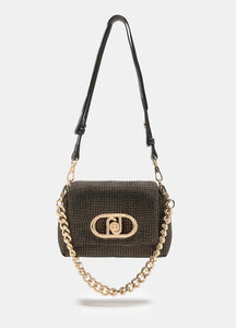 Borsa LaPuffy piccola con strass