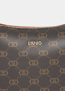 Borsa hobo media con logo