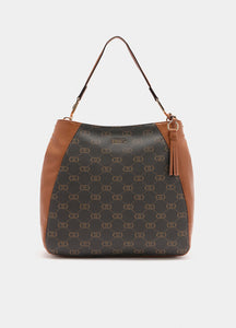 Borsa hobo media con logo