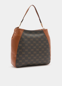 Borsa hobo media con logo