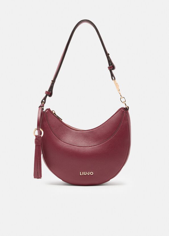 Borsa a spalla media con charm