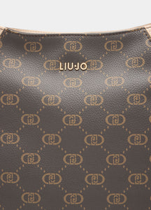 Borsa hobo media con logo