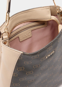 Borsa hobo media con logo
