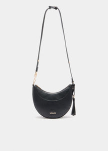 Borsa a spalla media con charm