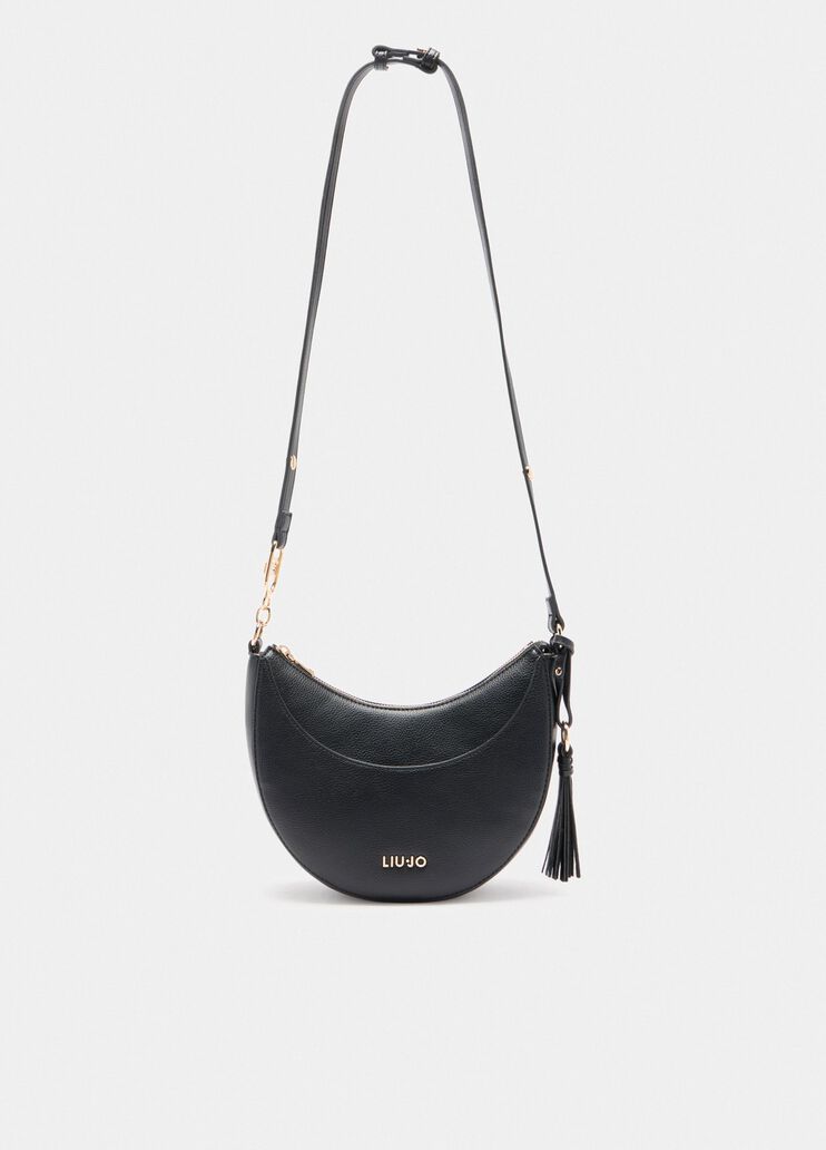 Borsa a spalla media con charm