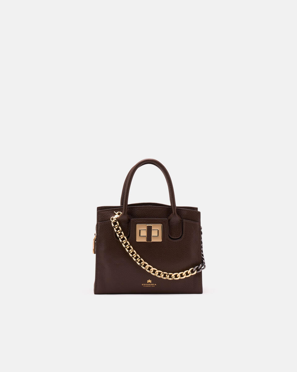 Tote bag piccola Collezione Bella Cioccolato Cuoieria Fiorentina