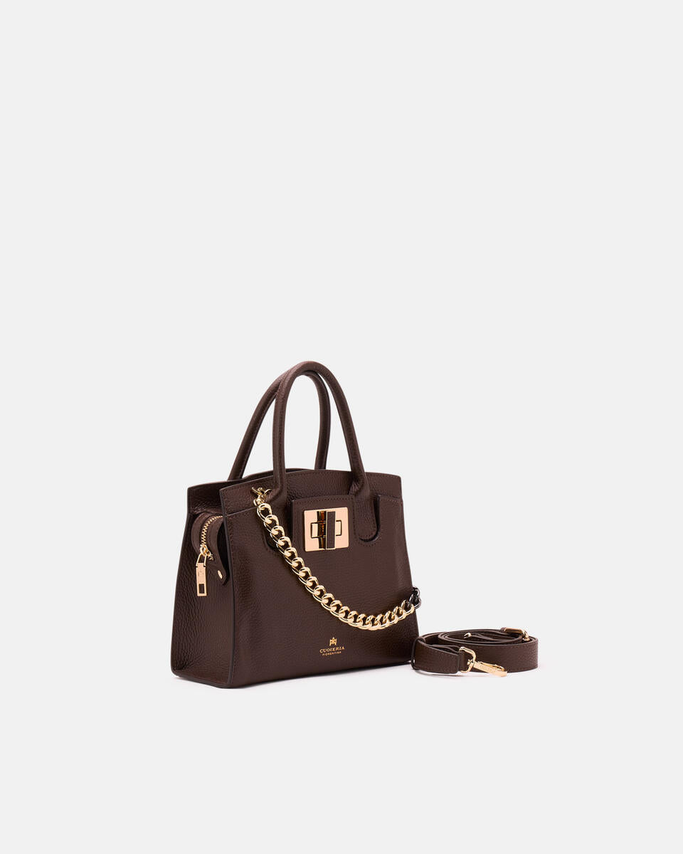 Tote bag piccola Collezione Bella Cioccolato Cuoieria Fiorentina