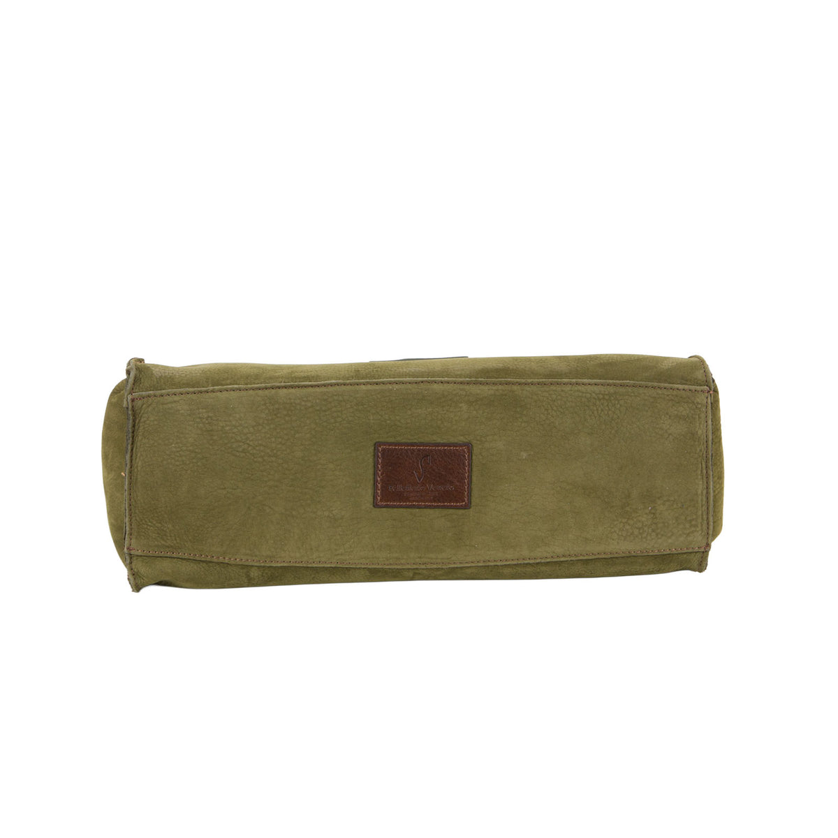 Bauletto in nabuk da donna con manici intrecciati NB26500 Pelletteria Veneta