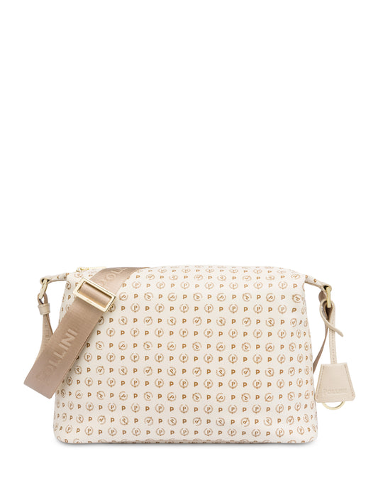 Pollini Borsa A Spalla Heritage Soft Touch Avorio/avorio