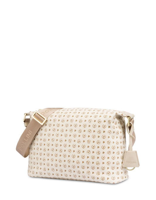Pollini Borsa A Spalla Heritage Soft Touch Avorio/avorio
