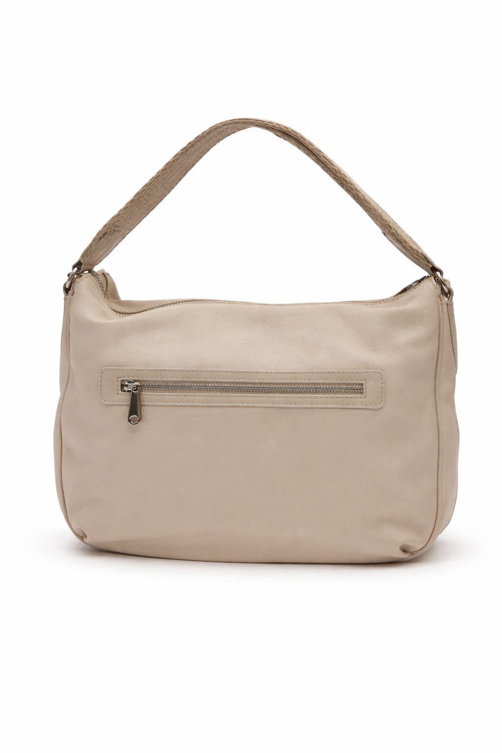 Borsa a Spalla 'Levada' in Pelle Beige - Pelletteria Veneta
