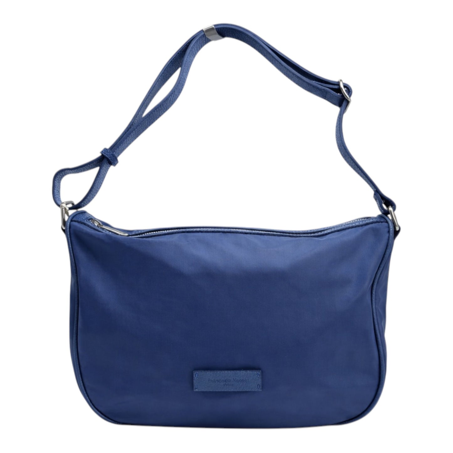 Borsa a Tracolla Grande 'Vela' in Nylon Blu - Pelletteria Veneta