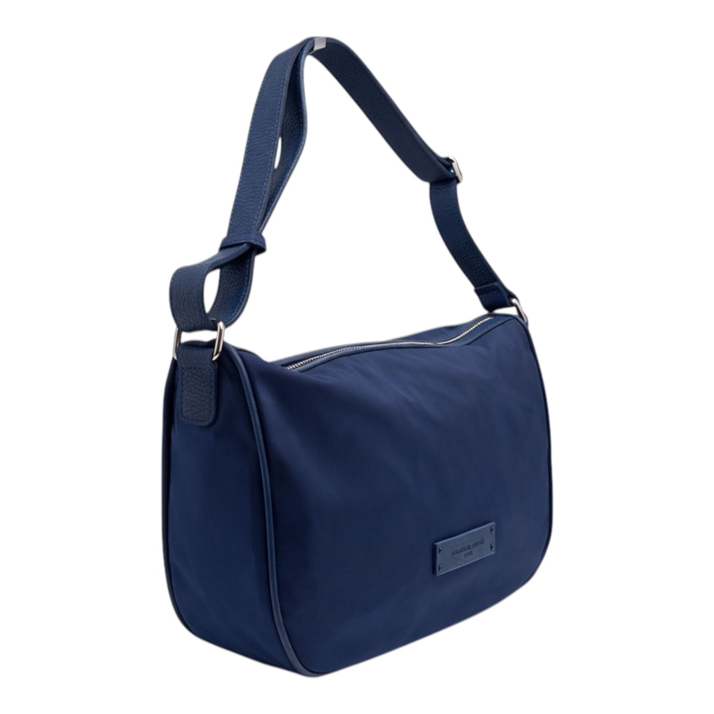 Borsa a Tracolla Grande 'Vela' in Nylon Blu - Pelletteria Veneta