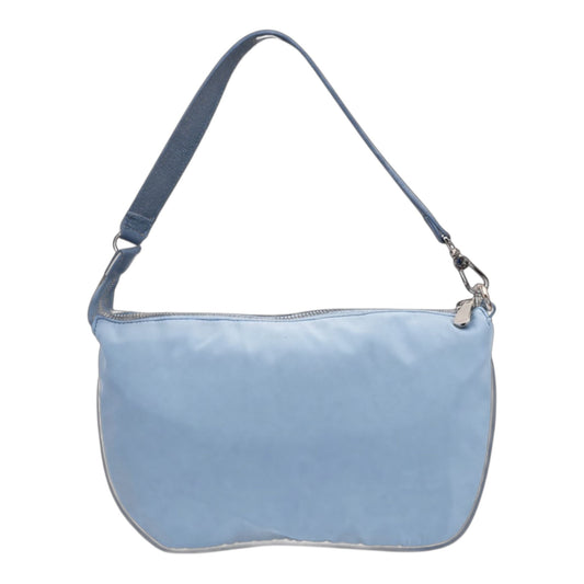 Borsa a Tracolla Piccola 'Vela' in Nylon Azzurro - Pelletteria Veneta