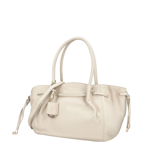 ToscaBlu  Borsa a mano Sidney in pelle colore avorio