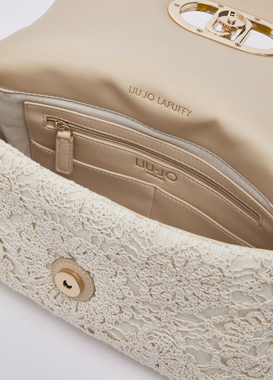 Borsa media LaPuffy in crochet Liu Jo