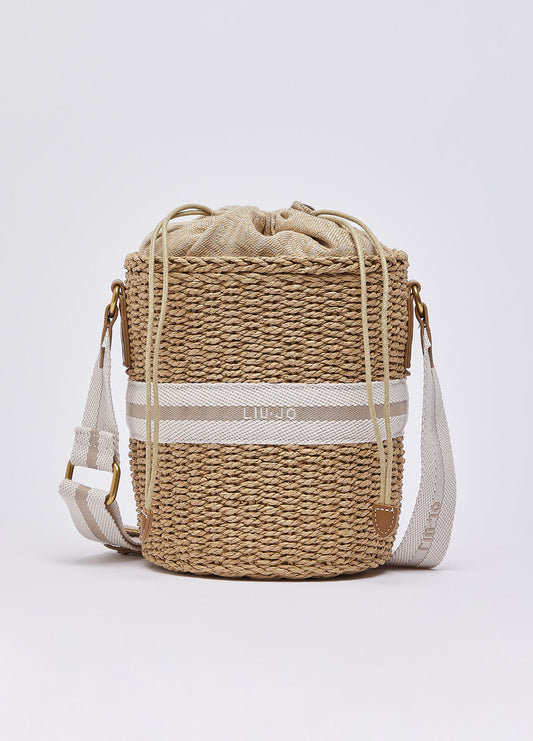 Borsa secchiello in paglia Liu Jo