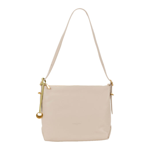Borsa a Tracolla 'Fondamenta' in Pelle Beige - Pelletteria Veneta